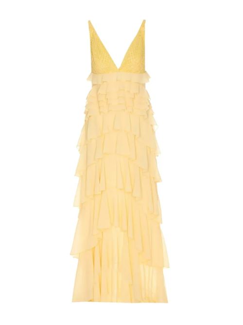 ABITO RED CARPET CON BALZE ELISABETTA FRANCHI | ABR4252E2DC7 LEMONADE